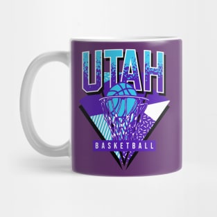 Utah Basketball 90s Throwback Mug